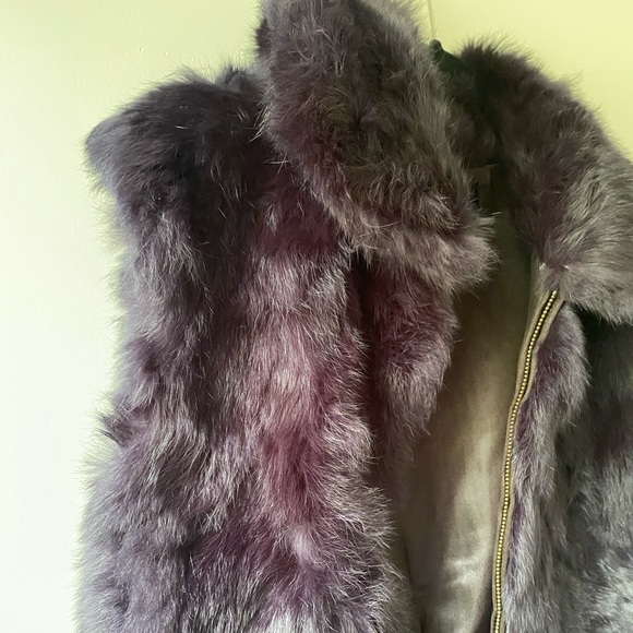 100% Real Rabbit Fur Vest Size S/M - Picture 7 of 7